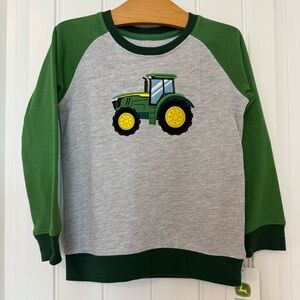 NWT John Deere Boys Tractor Crewneck Sweatshirt